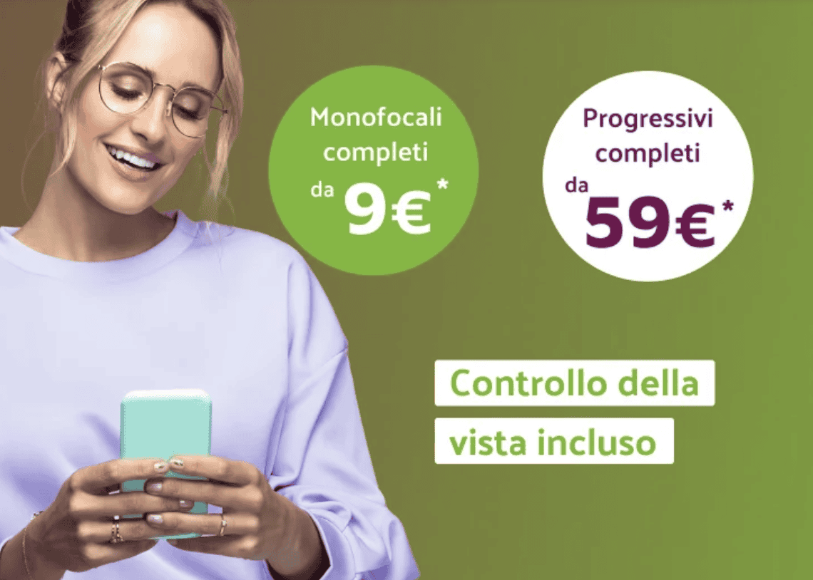 Occhiali Completi a 9€ con Controllo della Vista Gratuito: Ecco Come Approfittare della promo Occhiali24